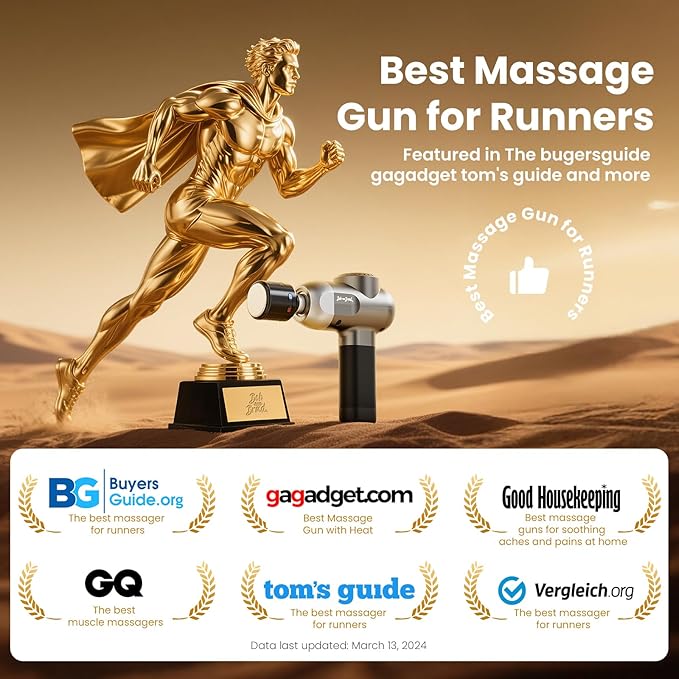 BOB AND BRAD C2 Pro Massage Gun with Heat and Cold Therapy, Mini Massager Gun Deep Tissue, Heated Professional Electric Back Massager for Athletes, Handheld Massager - Bloomnest