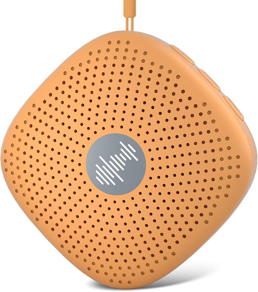 White Noise Machine,Portable Sound Machine for Baby Adult,21Soothing Sound,Auto-Off Timer,Noise Canceling for Office & Sleeping, Compact Size for Home,Travel,Registry Gift,Orange