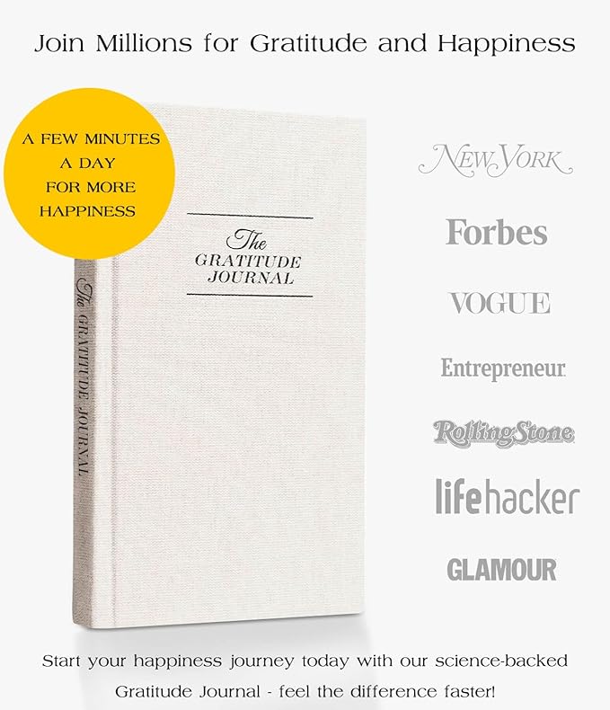 The Original Gratitude Journal - 5 Minute Gratitude Practice with Inspiring Prompts & Quotes for Mindfulness, Reflection & Personal Growth 2026 - Wellness Journal for Men & Women Bloomnest