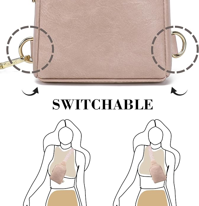 INICAT Small Sling Bag for Women Everyday & Travel Crossbody Bags Lightweight Cross Body Purses Vegan Leather - Bloomnest