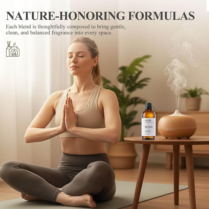 Hotel Collection Diffuser Oil Scent Inspired by The Iconic 5-Star Hotel Baccarat for Waterless Diffuser & Home Scenting Essential Oil for Ultrasonic and Crafting (4 Fl Oz Pack of 1) - Bloomnest