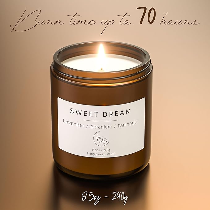 Scented Candles, BOYUJK Candles for Home, Scented Candle Set for Stress Relief and Promote Sleep, Candle Gifts for Women and Men (1.1lb, 480g) - Bloomnest