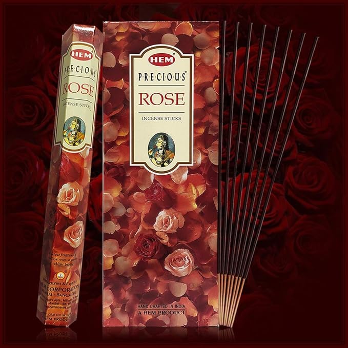 Precious Rose Incense Sticks and Incense Stick Holder Bundle Insence Insense Hem Incense Sticks TRUMIRI