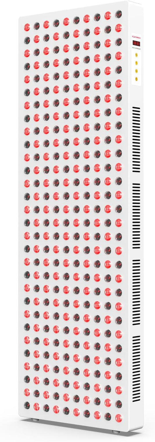 Red Light Therapy, Full Body Red Near Infrared Light 660nm 850nm with 300 Dual Chip Clinical Grade LEDs & Timer, High Power Panel for Anti-Aging, Pain Relief, 400W (Stand Sold Separately) BONTANNY