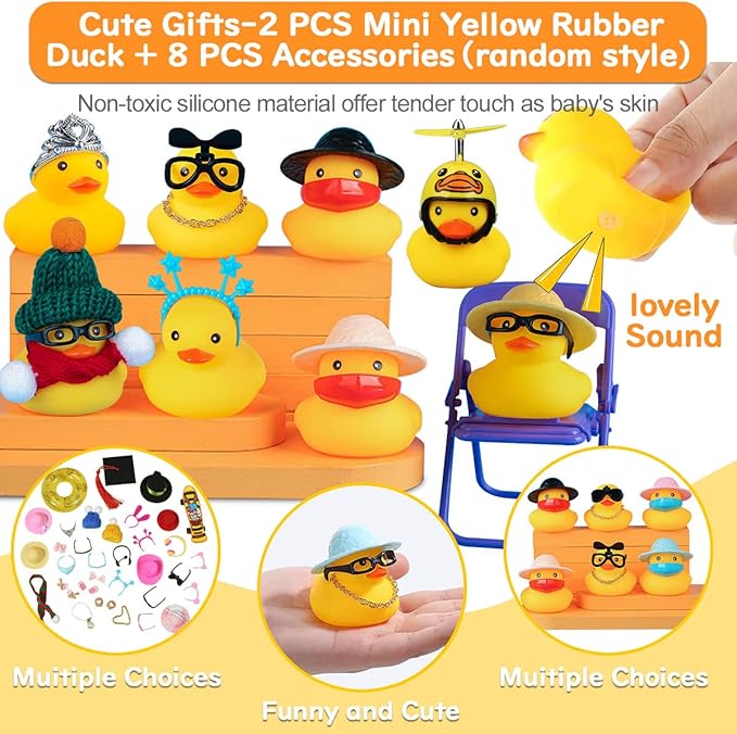 Lying Flat Duck Silicone Night Light, Cute Ducky Lamp with Gifts,Squishy Animal Nursery Nightlight, Dimmable/Rechargeable Portable Bedside Touch Lamp for Breastfeeding,Baby Adults Kids Room Decor - Bloomnest