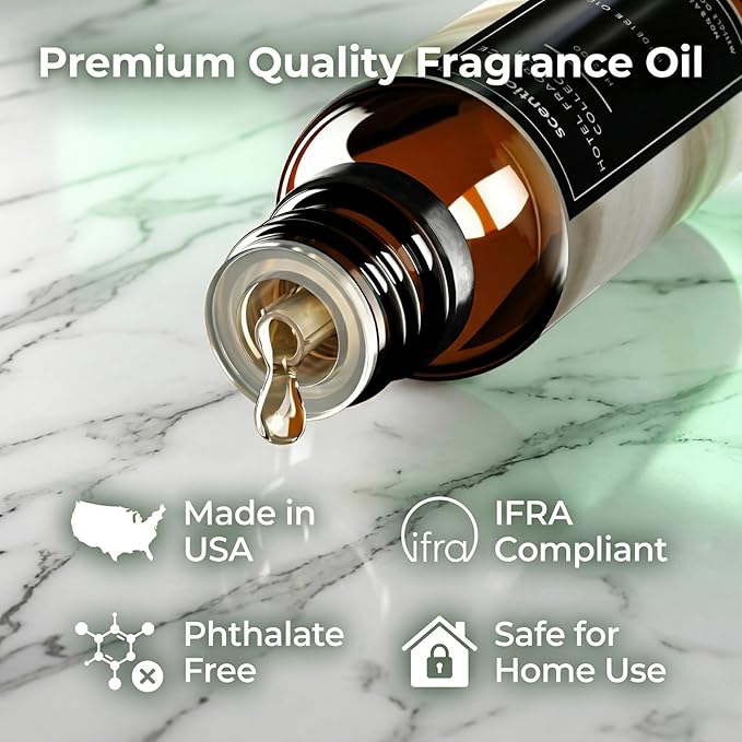 Scentia HF2600 Diffuser Oil – Citrus Fragrance Oil for Diffusers Inspired by Delano Beach Scent, Luxury Hotel Style Home Fragrance Oil for Aromatherapy, Candle Making & DIY – 10 ml Scentia