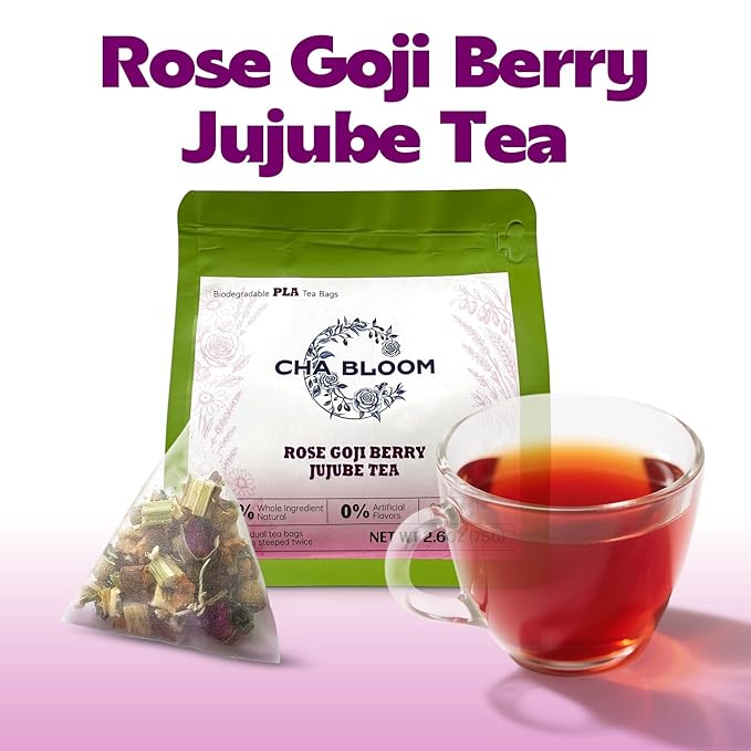 Red Date Rose Goji Flower Tea Combination Flower tea, fruit tea, ladies' tea beverage and fruit tea cold and hot tea bag - Bloomnest