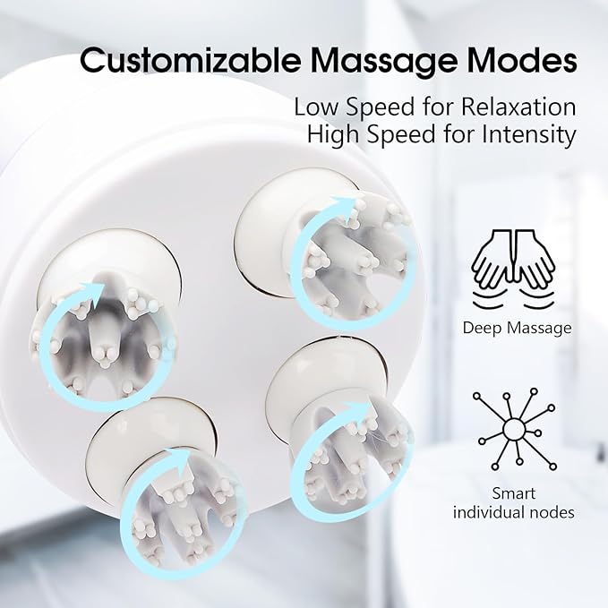 Zelikovitz Scalp Massager Hair Growth Electric Head Massager Scalp Massage Tool for Headaches, Head Scratcher Stress Relax, Cat Dog Head Massager Bloomnest