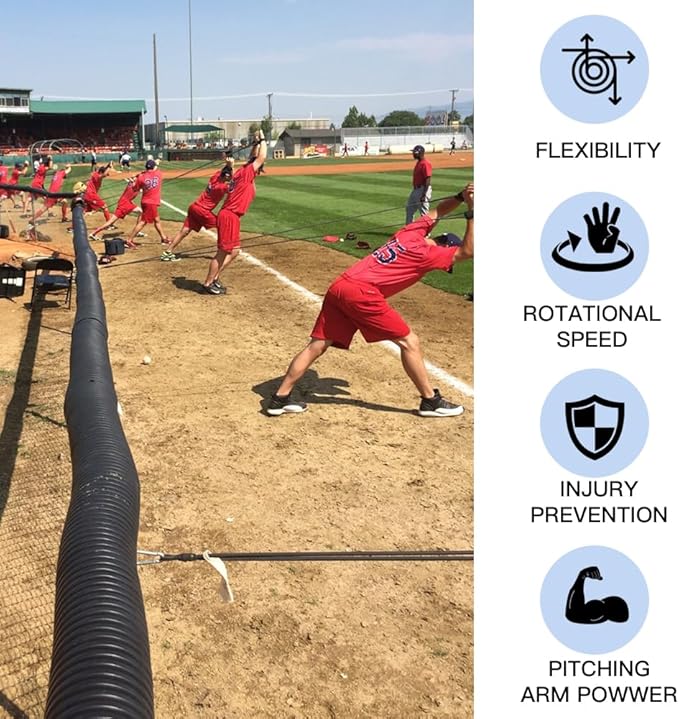 Baseball Softball Resistance Training Bands - Pitching Trainer and Arm Trainer for Pitching Arm Strength Throwing Warm up Stretching - Bloomnest