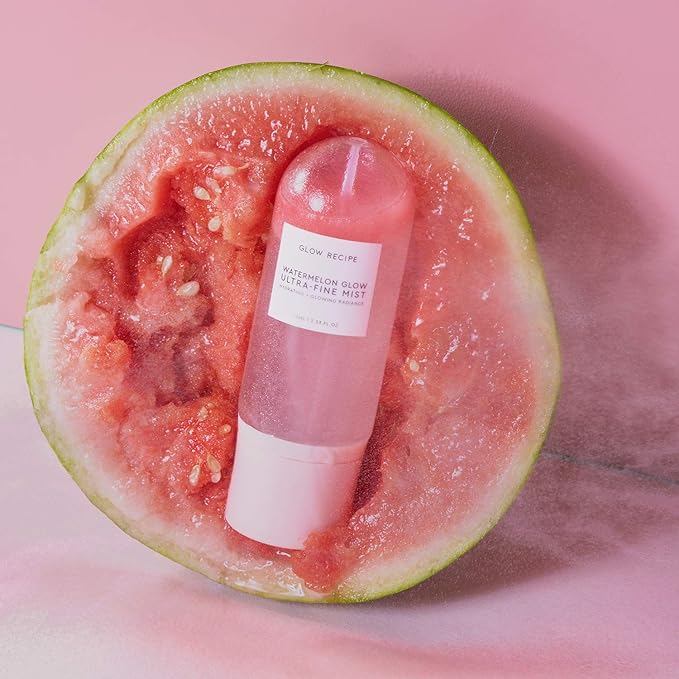Glow Recipe Watermelon Glow Facial Spray + Hydrating Mist - Ultra-Fine Face Mist with Hyaluronic Acid + Hibiscus AHA to Refresh Dry Skin & Enhance Dewy Makeup - Suitable for All Skin Types (75ml) - Bloomnest
