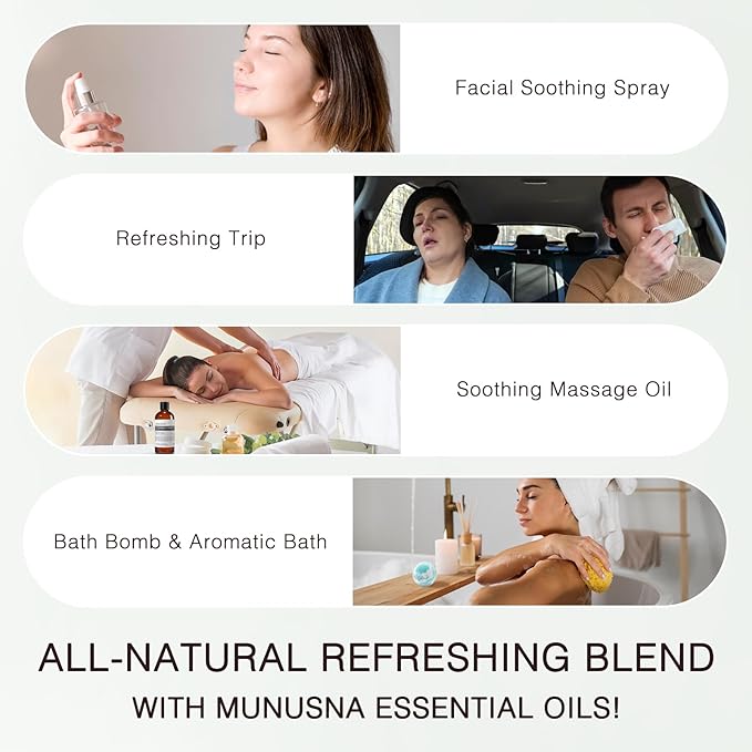 Peppermint Essential Oil, 100% Pure & Natural Peppermint Oil 100ML, Premium Grade Aromatherapy Oil for Skin Body Hair Care, Freshening Air, Mood, Diffuser, Massage, Soap and Candle Making - Bloomnest