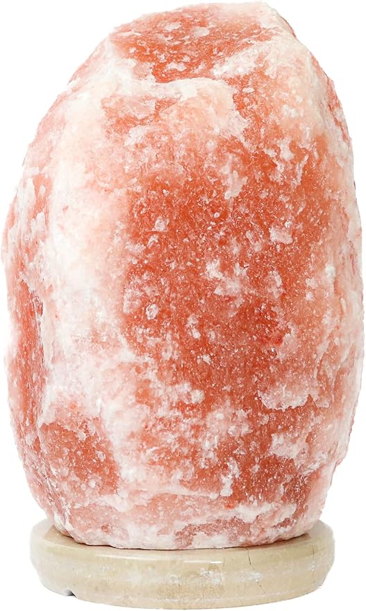 Himalayan Secrets X-Large Salt Lamp with Marble Base - Natural Pink Crystal - Dimmer Cord and Bulb Included (55-66 LBS) - Bloomnest