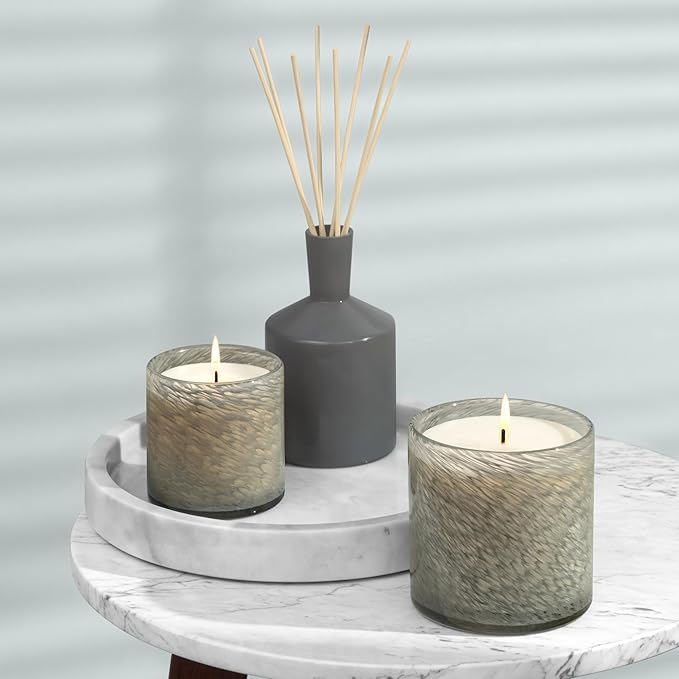 LAFCO New York Signature Candle, Paradiso Fig - 15.5 oz - 90-Hour Burn Time - Reusable, Hand Blown Glass Vessel - Made in The USA - Bloomnest