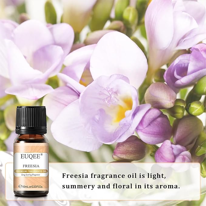 EUQEE Nature Air Premium Grade Scented Oils Gift Set - Sea Breeze, Forest Pine, Bamboo & Teak, Cedarwood, Sandalwood, Freesia (10ml) EUQEE