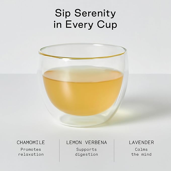 Firebelly Tea Paradise, Organic Chamomile, Lemon Verbena & Lavender Tea, Loose Leaf Herbal Blend, Caffeine Free, Relaxing Calming Tea for Evening & Sleep Support, 1.59oz - Bloomnest