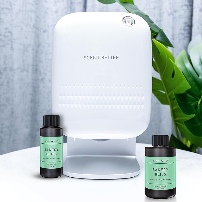Scent Better Bakery Bliss Aroma Essential Oil Blend: an Aromatherapy Blend of Almond, Cherries, and a hint of Pistachio with for Ultrasonic Diffusers & Nebulizers (2 Fl Oz, 60 mL) - Bloomnest