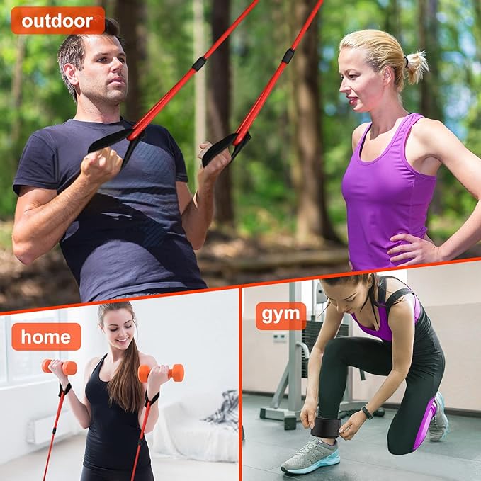 Skylety 3 Pcs Baseball Resistance Bands Youth & Adult Exercise Baseball Pitching Training Bands, 3 Levels 20/30/50 Lbs - Bloomnest