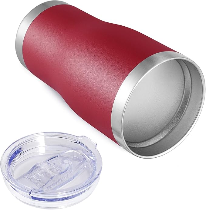 VEGOND 20oz Tumbler Stainless Steel Tumbler Cup with Lid And Straw Vacuum Insulated Double Wall Travel Coffee Mug(Brick red 1 Pack)