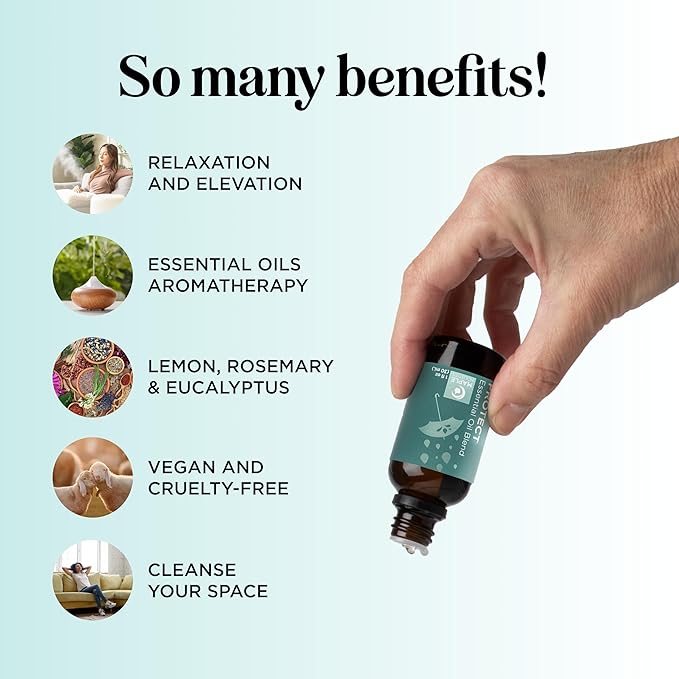 Thieves Myth Essential Oil Blend - Purification Essential Oil Blend for Diffuser of Undiluted Cinnamon Eucalyptus Lemon Rosemary and Clove Essential Oil - Cleansing Aromatherapy Diffuser Oil - Bloomnest