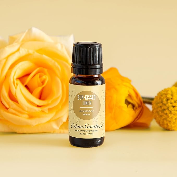 Edens Garden Sun-Kissed Linen Essential Oil Blend- 100% Pure Premium Grade, Undiluted, Natural, Therapeutic, Aromatherapy, The Best for Diffusing, Candle, Laundry, Humidifiers 10 ml (.33 fl oz) - Bloomnest