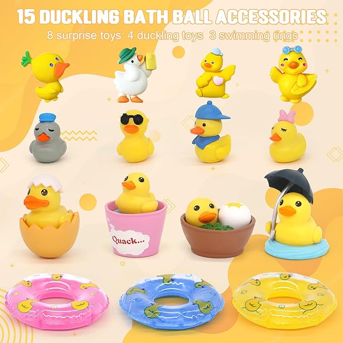 Bath Bombs for Kids with Surprise Inside,8 Pack Kids Bath Bombs Gift Set, Natural and Organic Bubble Bath Fizzy with Bath Toys, Birthday Gifts for Girls Boys - Bloomnest