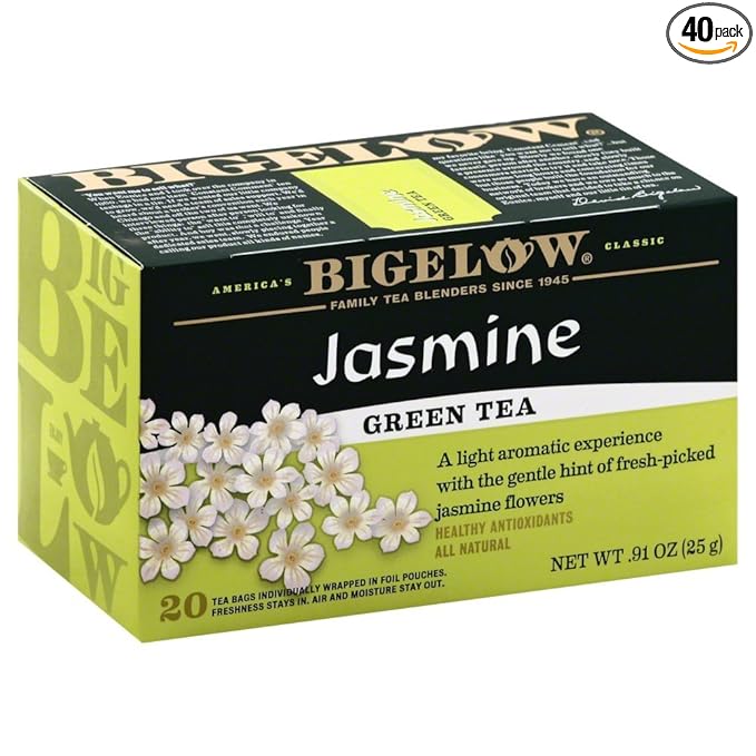 Bigelow Tea Green Jasmine 20 Bags (Pack of 4) - Bloomnest