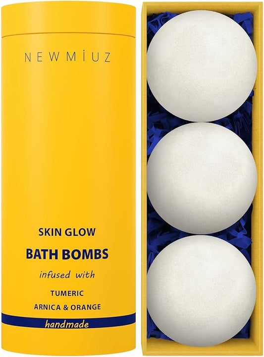 Collagen Bath Bombs Luxurious Bath Foam Gift for Dry Skin Hydration Moisturizing Turmeric Arnica Orange Essential Oil Infused for A Blissful Experience - Bloomnest