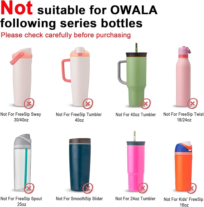 2PCS Silicone Water Bottle Boot for Owala 24oz 32oz 40oz, Anti-Slip Protective Sleeve Bottom Bumper Protector for FreeSip, Twist, and Flip Stainless Steel Water Bottles Alwenid