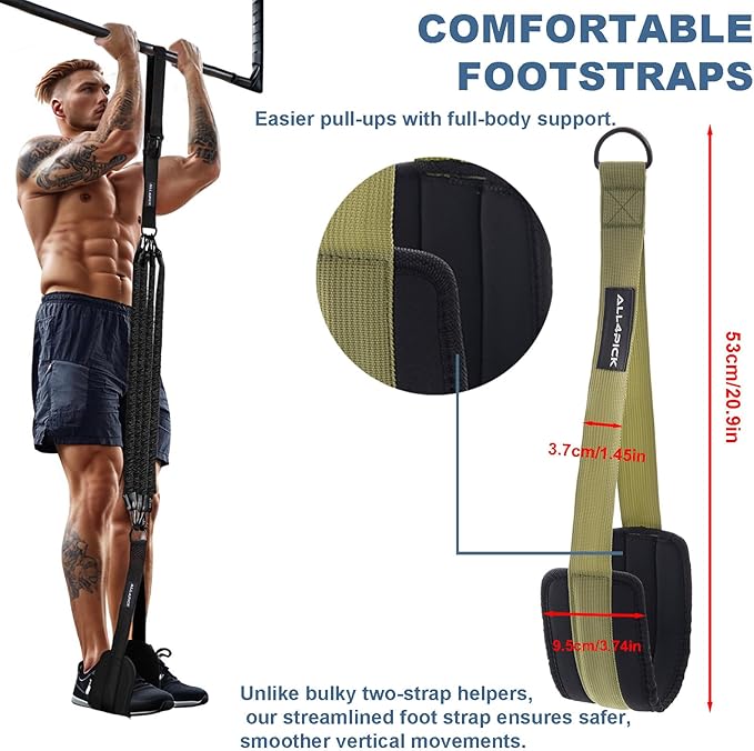 Pull Up Assistance Bands, Adjustable Heavy Duty Assisted Bands for Pull Ups - Bloomnest