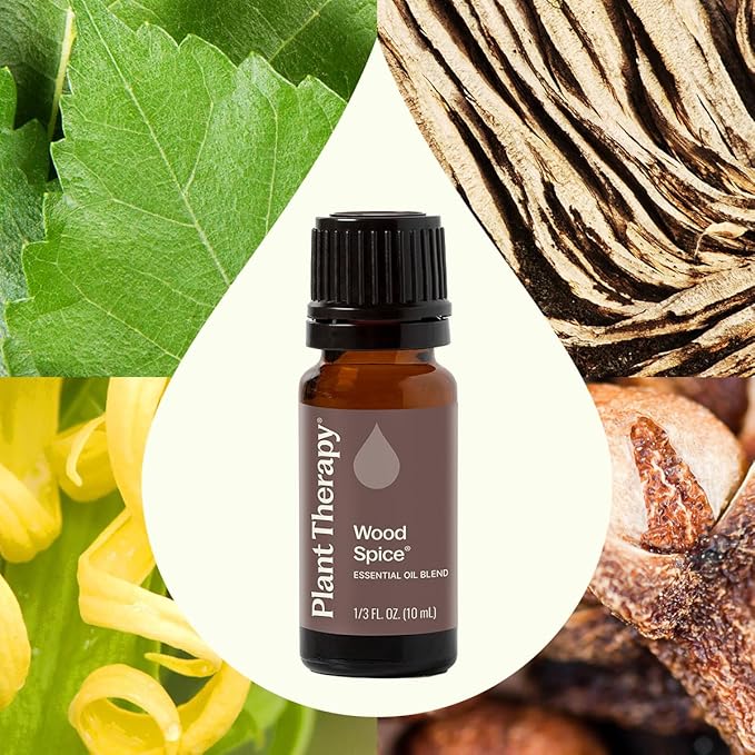 Plant Therapy Wood Spice Essential Oil Blend 10 mL (1/3 oz) 100% Pure, Undiluted Essential Oils, Great for DIYs and Diffusing PlantTherapy