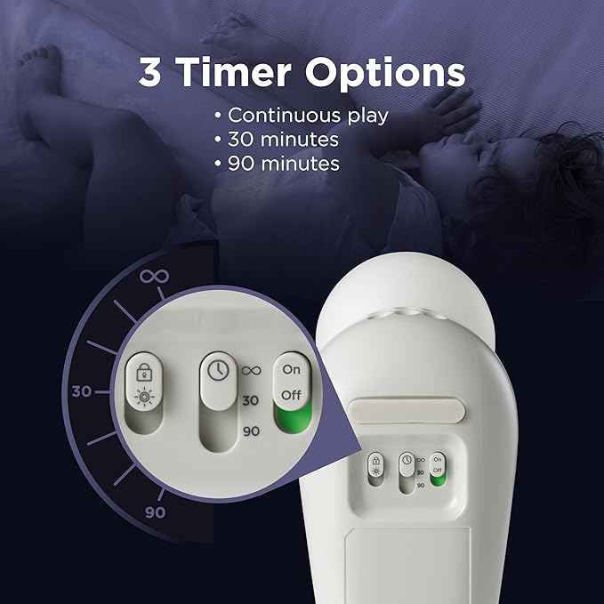Motorola Nursery S1 | Portable Sleep Soother & Light Sound Machine for Babies & Kids | 50-Hour Battery Life | 10 Soothing Sounds, Lullabies & Multicolour Nightlight | Travel, Baby Shower/Registry Gift - Bloomnest