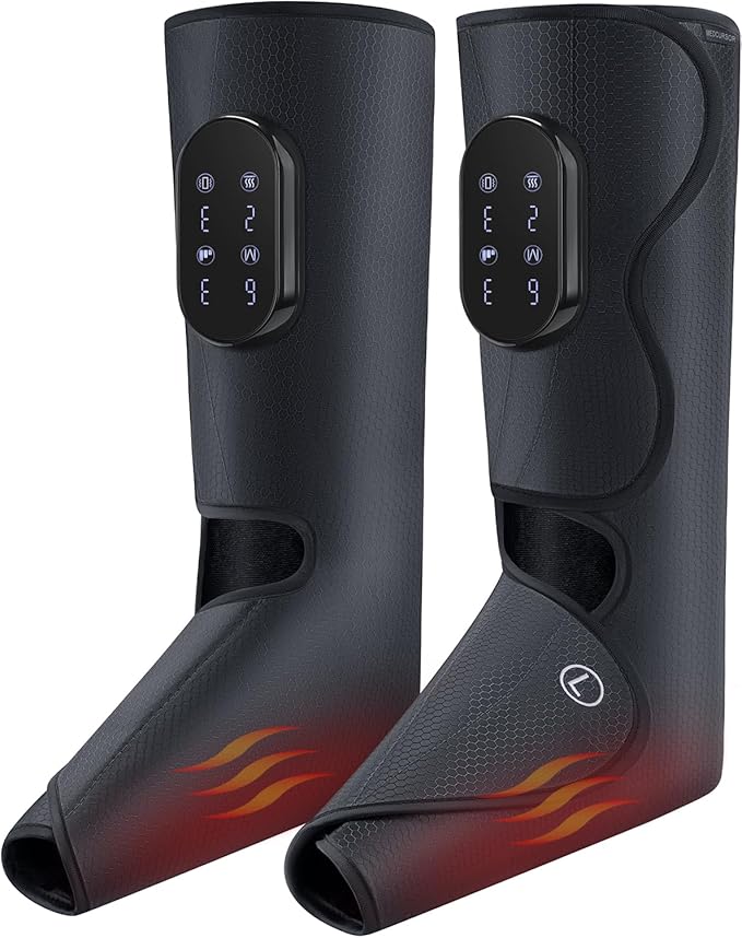 Medcursor Cordless Foot and Leg Massager with Heat, Rechargeable Leg Massager for Circulation and Pain Relief After Exercise, Portable Massager Boots for Home Office Gym Use, FSA HSA Eligible - Bloomnest
