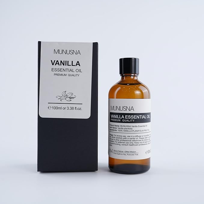 Vanilla Essential Oil, 100% Natural and Pure Vanilla Oil for Skin Care, 100ML Premium Grade Essential Oils Aromatherapy Scented Oils for Diffuser, Humidifier, Home, Candle Soap Making - Bloomnest