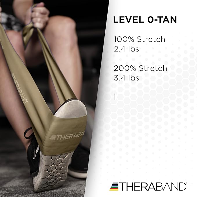 THERABAND Resistance Band, Black, Special Heavy, 50-Yard Roll, Latex Elastic Band for Exercise - Bloomnest