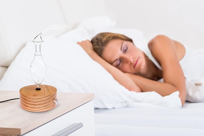 Wood and Glass Essential Oil Diffuser - Solum Lux Vitis - Aromatherapy Diffuser - Essential Oil Nebulizer ArOmis