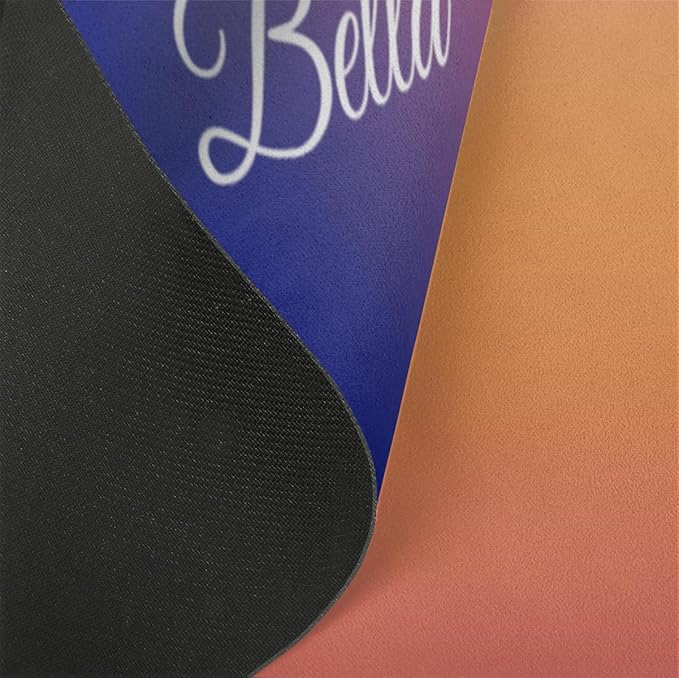 Custom Name Yoga Mat,Personalized Travel Yoga Exercise Mat,Non Slip,Perfect for Kids & Adults,Gradient Color E Series - Bloomnest