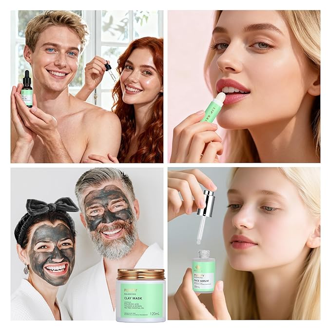 30pcs Valentines Day Gifts for Men & Women, Facial Skin Care Set & Spa Ki, Self-Care Relaxation Gift, Skin Care Collection, Tea Tree Essential Oil, Serum, Dad, Mother's Day, Christmas, Birthday - Bloomnest
