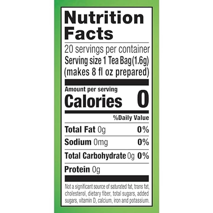 Lipton Honey Ginger Green Tea Bags 20-Count Flavored Unsweetened Hot or Iced Tea with Caffeine Flavonoids Natural Zesty Ginger Honey Aroma Rainforest Alliance Certified - Bloomnest