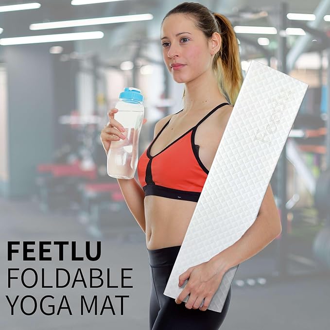 Foldable Yoga Exercise Mat – Lightweight, Anti-Slip, and Easy to Store for Yoga, Pilates, Home Workouts, and Floor Exercises - Bloomnest