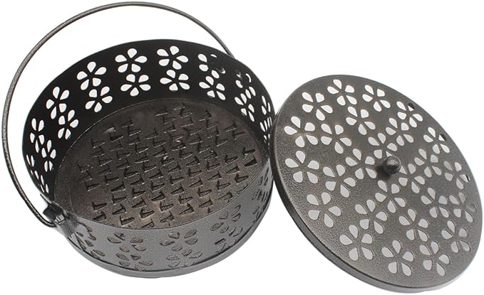 1pcs Mosquito Coil Holder Retro Incense Coils Holder Portable Incense Burner Holders with Handle for Home Camping Indoor Outdoor Patio - Bloomnest