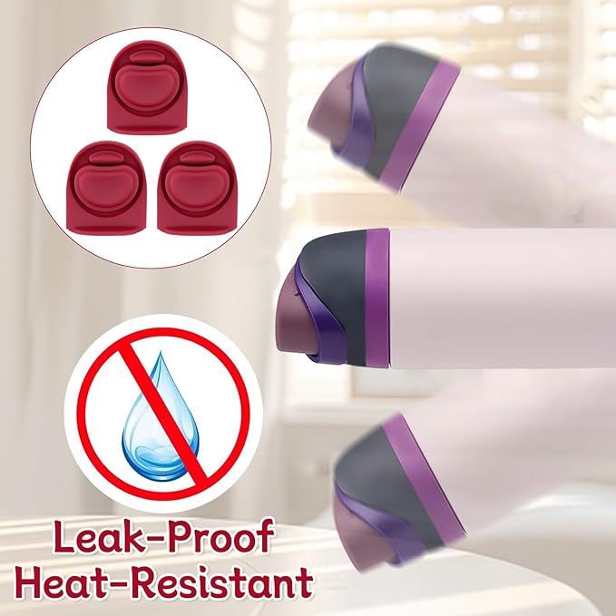 3pcs Replacement Rubber Stopper Seal Compatible with Owala FreeSip 24oz 32oz,Water Bottle Lid Cap Silicone Seal Parts for Owala 16/19/24/32/40oz Spout Gasket Mouthpiece Piece Accessories F5 Frokolla