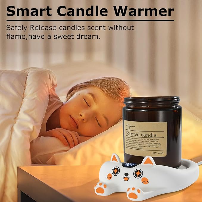 PUSEE Coffee Mug Warmer Auto Shut Off, 3 Temp Coffee Warmer for Desk, Candle Warmer Plate Safely Melt The Candle Releases Scents,Enjoy Your Warm Coffee Tea,Coffee Gifts for Women Men - Bloomnest