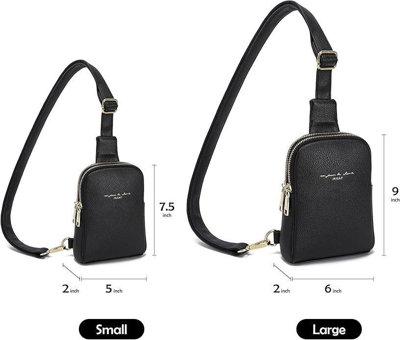 INICAT Small Sling Bag for Women Everyday & Travel Crossbody Bags Lightweight Cross Body Purses Vegan Leather - Bloomnest