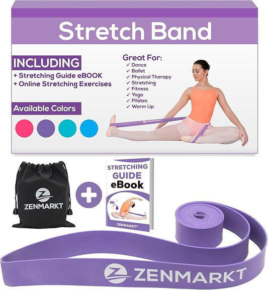 Zenmarkt Ballet Stretch Bands for Flexibility and Strength - Stretch Bands Ideal to Have as Dance Equipment in Every Competition - Suitable for Gymnastics, Cheerleading, and Pilates Training - Bloomnest