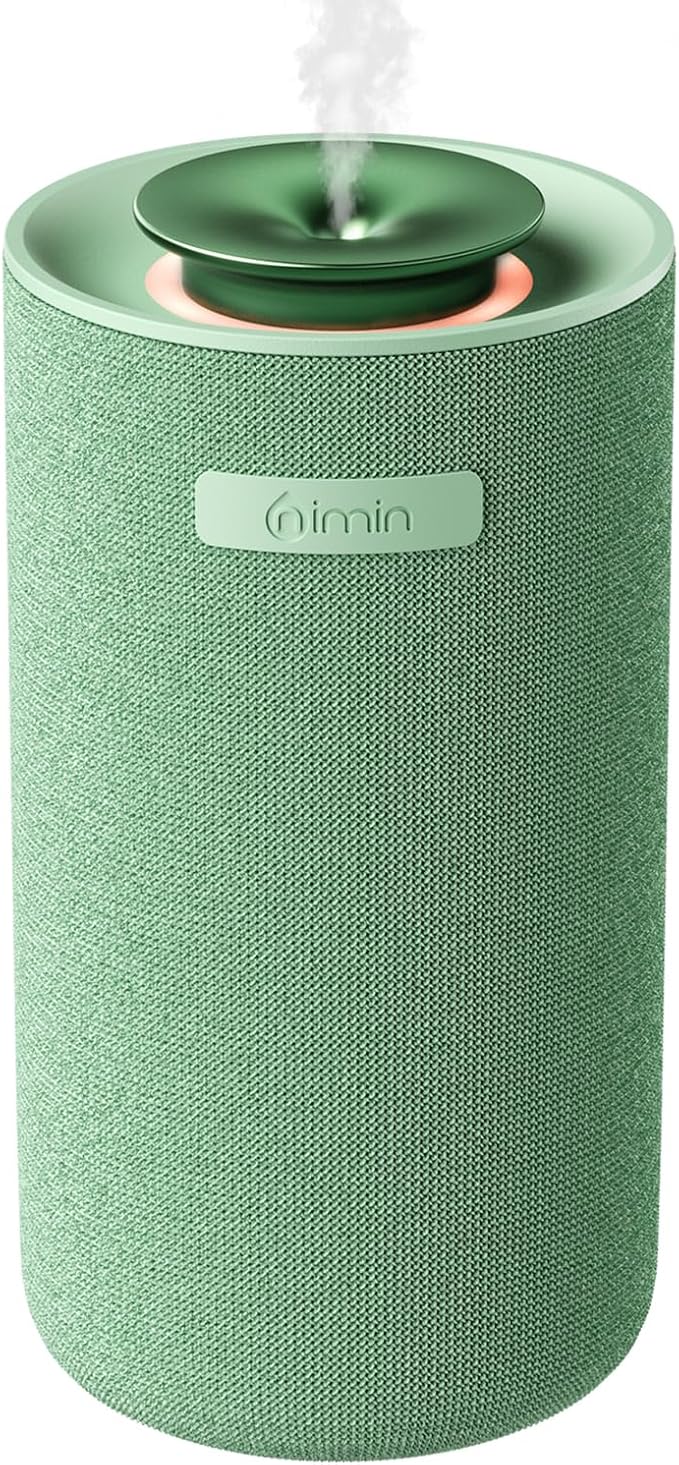 Waterless Cordless Essential Oil Aromatherapy Diffuser - Dual Home/Car Mode with Auto Start-Stop, Strong/Light Scent Adjustment, Air Freshener for Office, Car, Compatible with 5/10/15ml Bottles - Bloomnest