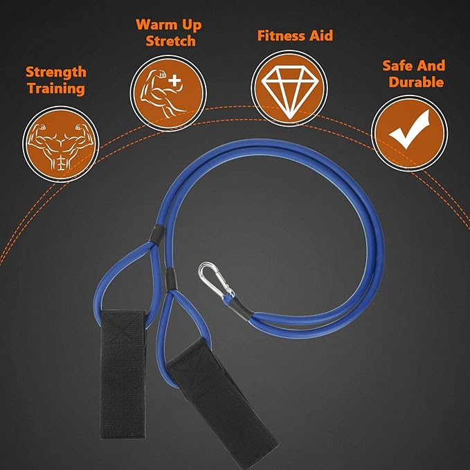 Skylety 4 Pieces Baseball Resistance Bands Youth & Adult Arm Strength Training Baseball Bands for Softball Trainer Pitcher Training, 4 Levels(20, 30, 40, 50 Lbs, Black, Blue, Red, Green) - Bloomnest