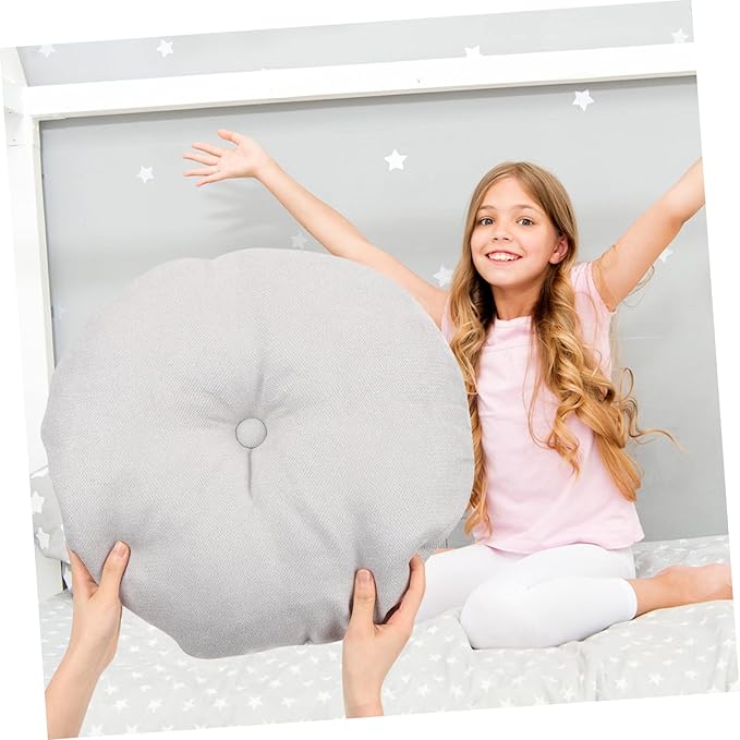 Large Grey Meditation Cushion for Comfortable Floor Seating Traditional Japanese Zafu Pillow for Yoga and Relaxation Tatami Mat Sturdy Cover - Bloomnest