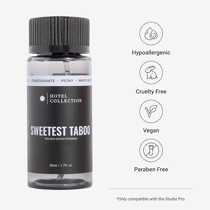 Hotel Collection Diffuser Oil-Sweetest Taboo Pro-Pod Oil Blend-Luxury Hotel Inspired Aromatherapy Scent Diffuser Oil-White Woods, Pomegranate & Peony-50ML 1.7 Fl oz - Bloomnest