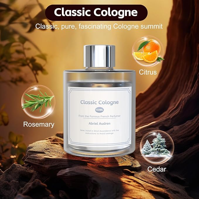 Smart Car Air Freshener Refill,150 ML (5oz) Cologne - Bloomnest