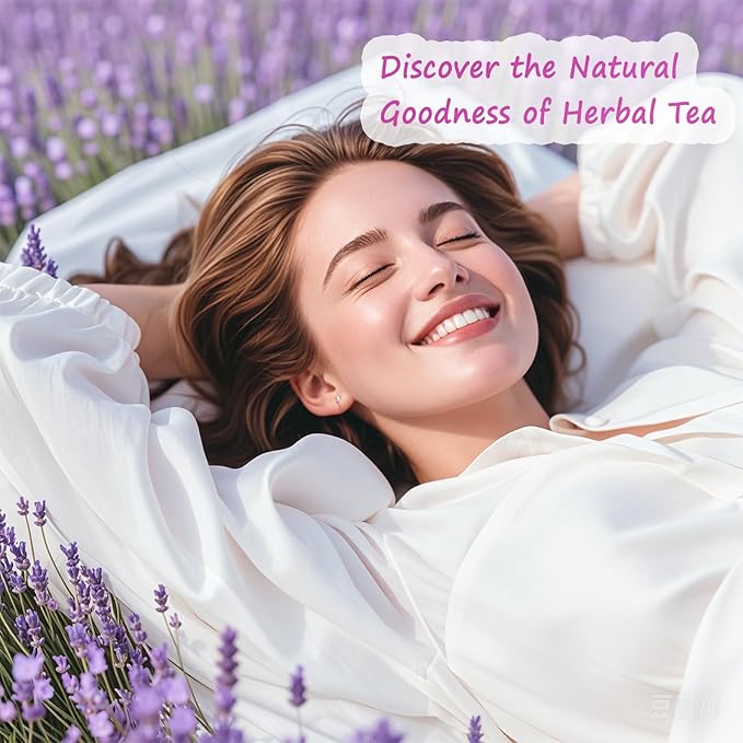 Ovikaso Tea, Lavender Tea, 16 Ounce (1 Lb), 100% Natural Food Grade, For Tea, Baking, Crafts, DIY Beauty, Sachets & Fresh Fragrance, No Sugar, No Caffeine, Loose Leaf, Resealable Kraft Bag - Bloomnest